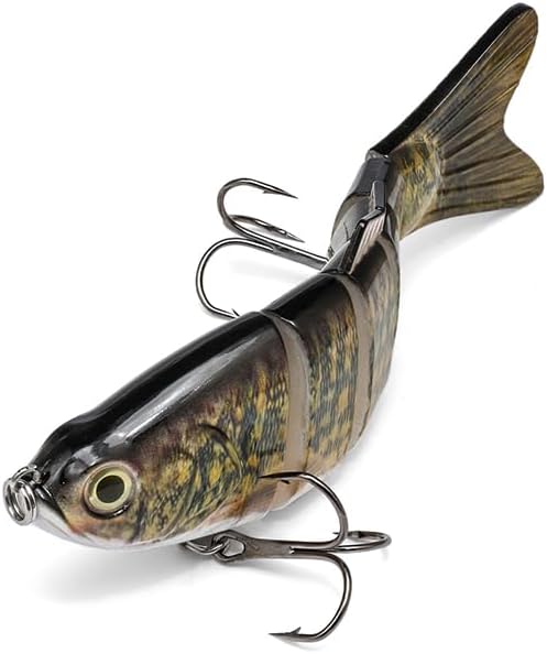 Large Multi Jointed Fishing Lures Bait,Big Giant Fishing Bass Lures,Crankbaits Swimbaits with Treble Hook
