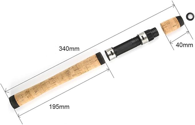 Composite Cork Spinning Fishing Rod Handle for Rod Building Grip with Reel Seat