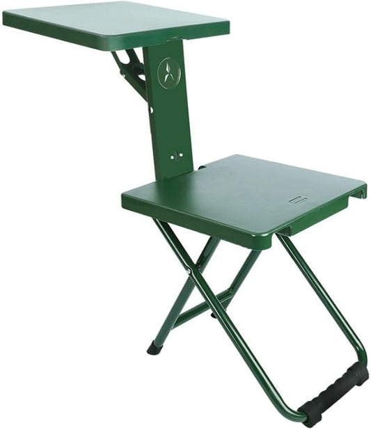 Folding Camping Chair Stool Portable Fishing Stool, Multi-Functional 3 in 1 Folding Chair with Side Table for Outdoor Camping, Hunting, Hiking, Beach, Picnic