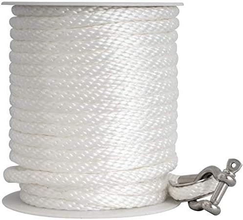 Young Marine Premium Solid Braid MFP Anchor Line Braided Anchor Rope/Line with Thimble