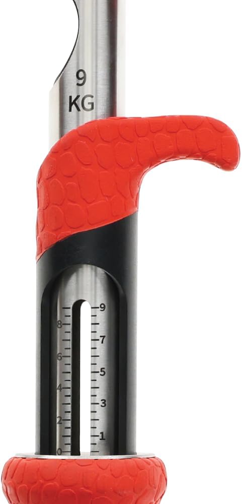 Bubba Fish Lip Grabber, Non-Slip Handle, Easy Reach Trigger, Analog Fish Scale, Marine Rated Stainless Steel for Freshwater and Saltwater Fishing