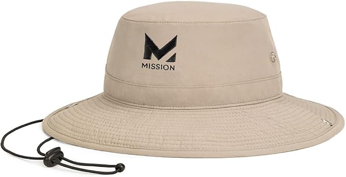 MISSION Cooling Bucket Hat - Unisex Wide-Brim Hat for Men & Women - Lightweight, Foldable & Durable - Cools Up to 2 Hours