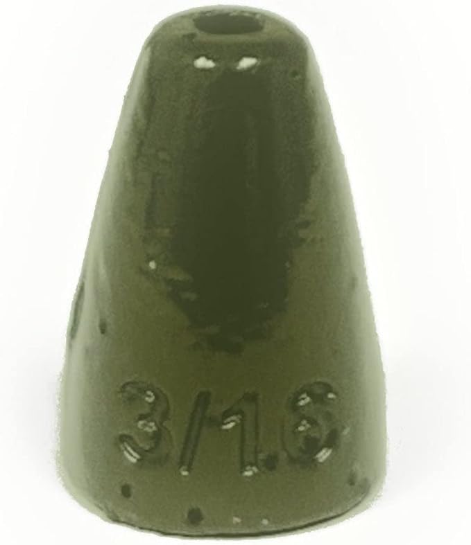 Reaction Tackle Lead Worm Weights - Bullet Shaped Sinkers with Size Stamped - Bass Fishing Tackle Fishing Weights (25-Pack)