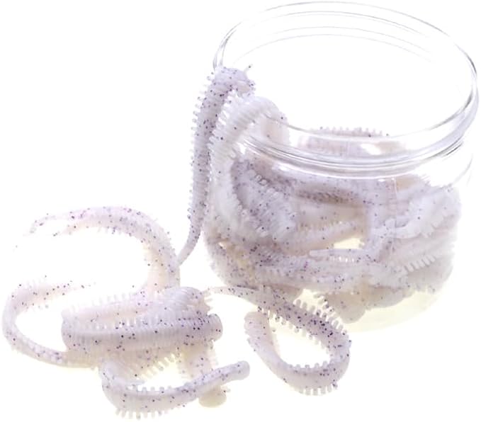 90pcs Soft Fishing Lure Super Soft TPE Worm Bait Elastic Durable Environmental Earthworm Neried ﻿