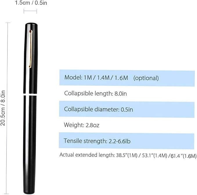 Lixada Fishing Rod Reel Combo Mini Pen Fishing Pole Kit Telescopic Fishing Rod Spinning Reel Combo Kit