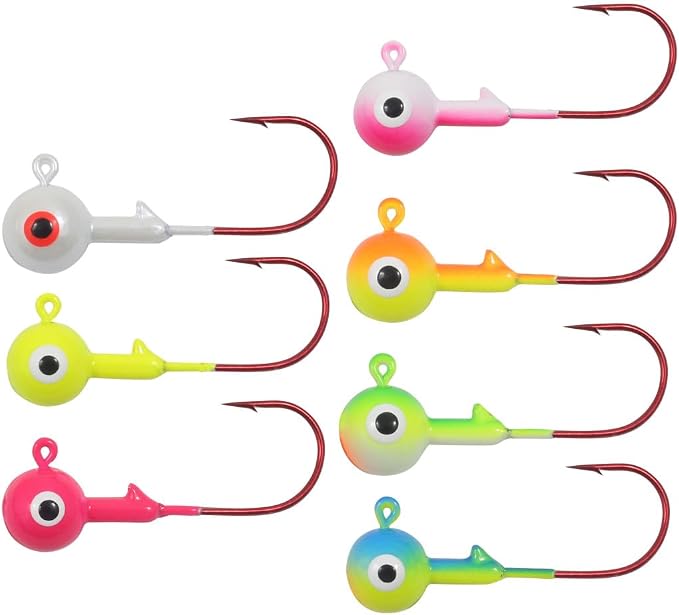 Northland Tackle Gum-Ball JIG / 1.5" / 1/8 OZ - #1 HK / 6 Pack/Assorted