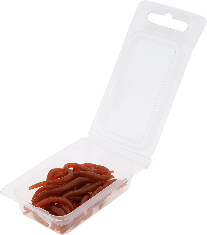 20pcs Worms for Bass Fishing, Soft Plastic Fishing Lures Plastic Worms, Fishing Worms for Bass Fishing Freshwater Saltwater