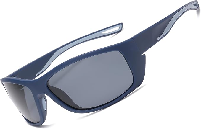 Polarized Sports Sunglasses for Men Women UV400 Protection Glasses Wrap Around Goggles for Driving Fishing Cycling