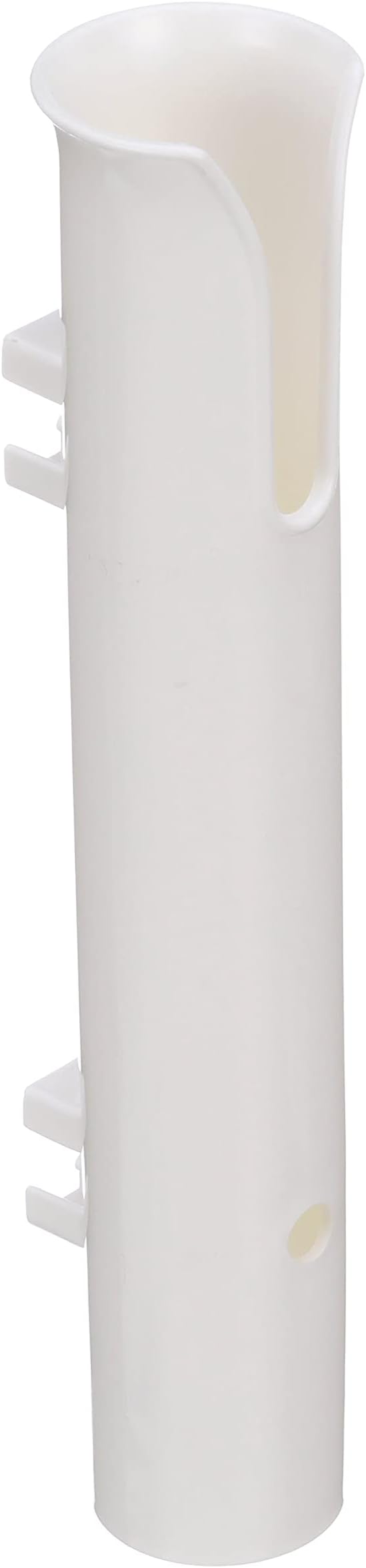 attwood 12708-2 PVC Rod Holder Storage, White PVC Construction, 9 Inches Long, Holds Rod Grips Up to 1 ¾-Inch Diameter, One Size