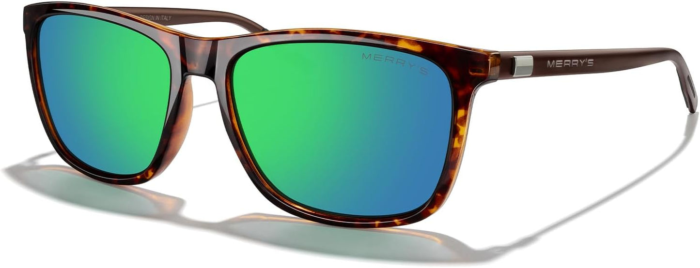 MERRY'S Unisex Polarized Aluminum Sunglasses Vintage Sun Glasses For Men/Women S8286
