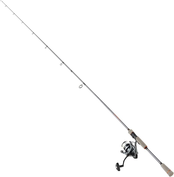 VEVOR Rod and Fishing Reel Combo, IM6 Fiberglass & Carbon Fiber Spinning Rod and Reel Combo, Bass Fishing Pole with 6.5 ft Two-Piece Rods, 6+1 Ball Bearings, Stainless Steel Guides with Ceramic Rings