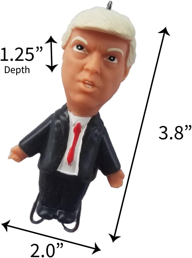 Trump Topwater Fishing Lure, Novelty Bass Lure with Treble Hooks, Floating Hard Bait for Freshwater and Saltwater Fishing, Collectible Fishing Gift