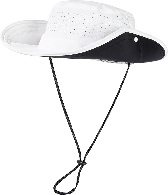 TOP-EX UVCoolix™ Cooling Sun Hat for Men Women, UPF 50+ Wide Brim Safari Hat, 360° Breathable Boonie Hats for Hiking, XL/XXL