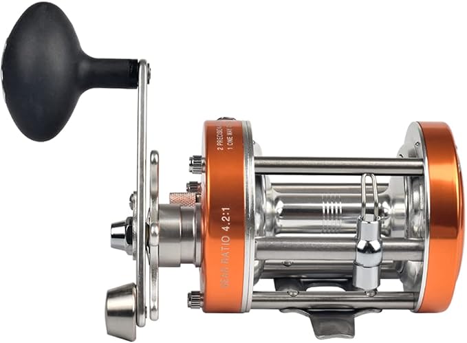 ANCIENT MARINER 6000 Round Baitcasting Fishing Reels, More Powerful Ancient Mariner Reels 6000 Catfish Striper, Right/Left Hand