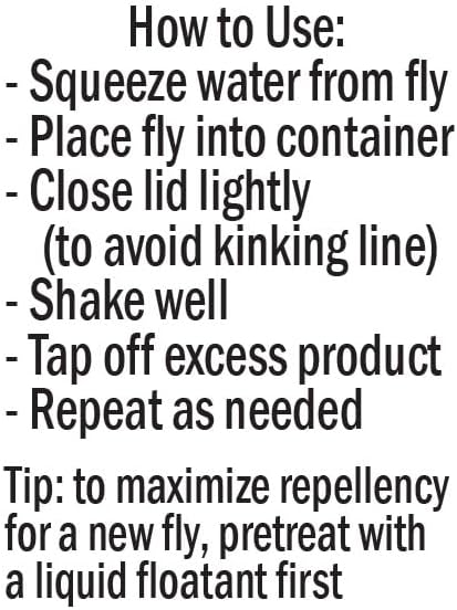Dry Fly Shake Floatant - Fly Fishing Floatant Creates a Hydrophobic Powder Coating on Dry Flies Just by Shaking. Restores Soggy Flies to Dry High Floating Condition. Made in The USA.