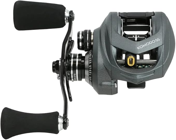 Okuma Komodo SS Large Capacity Aluminum Frame Stainless Steel Gears Low Profile Baitcaster
