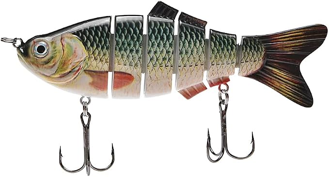 Large Multi Jointed Fishing Lures Bait,Big Giant Fishing Bass Lures,Crankbaits Swimbaits with Treble Hook