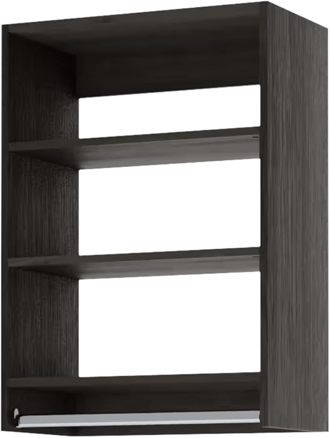 Medium Hanging Closet Unit - Modular Closet System For Hanging - Corner Closet System - Closet Organizers And Storage Shelves (Grey, 25.5 inches Wide) Closet Shelves