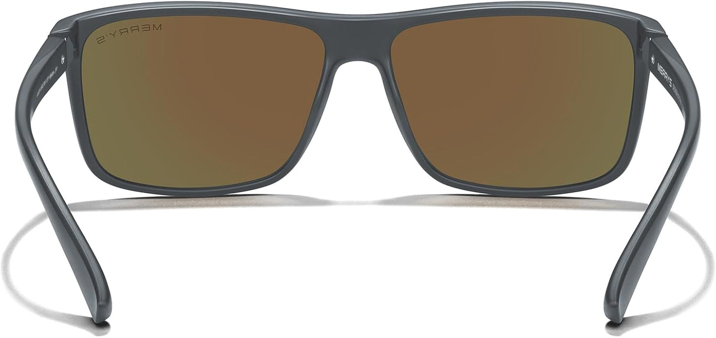 MERRY'S Rectangular Polarized Sports Sunglasses for Men Women Cycling Driving Fishing UV400 Protection S8225