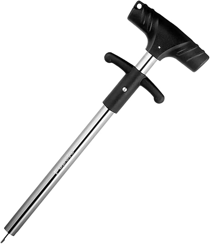 Fish Hook Remover Tool - Aluminum Alloy Long Reach Deep Throat Hook, Fishing Gear Safe Quick Release for Bass, Pike, Saltwater for Adults