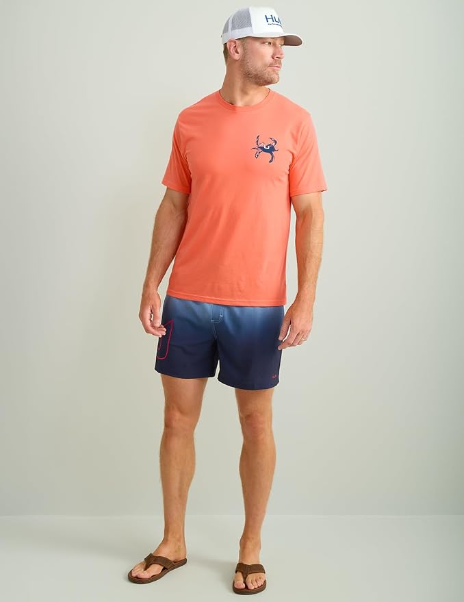 HUK Mens Fishing Graphic Tee, Performance Short Sleeve, Quick-Dry