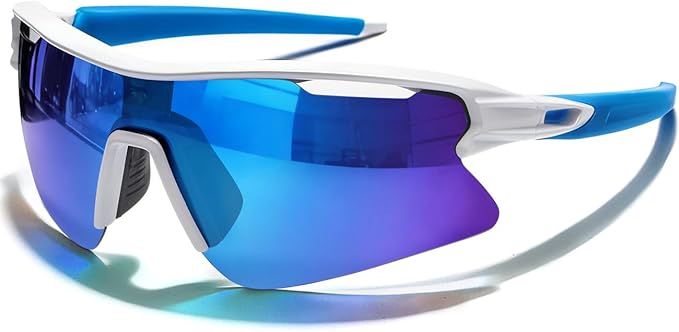 SEKKAF Polarized Sports Sunglasses for Men Women and Youth, UV400 Protection Ideal for Cycling Baseball Fishing Golf Running