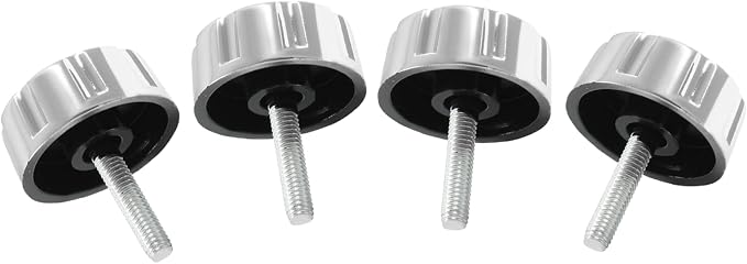 Fishing Reel Handle Screw Caps,Black Fishing Reel Handle Nut, Fishing Spining Reel Knob Screw for Handle Grip