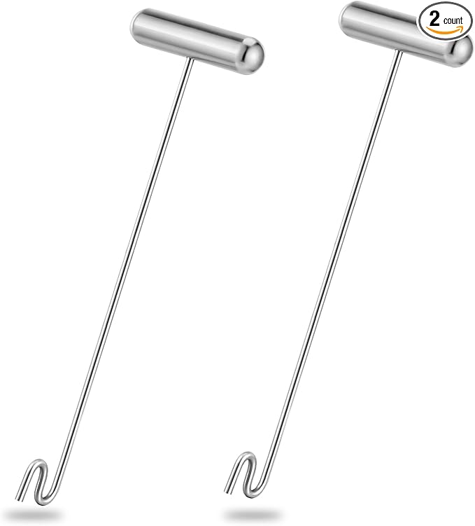 Sotiff 2 Pcs 12 in Stainless Steel Fish Hook Remover Tools Summer Fishing Hook Quick Removal Device Saltwater Dehooker Aluminum and Fish Dehooker for Fisherman