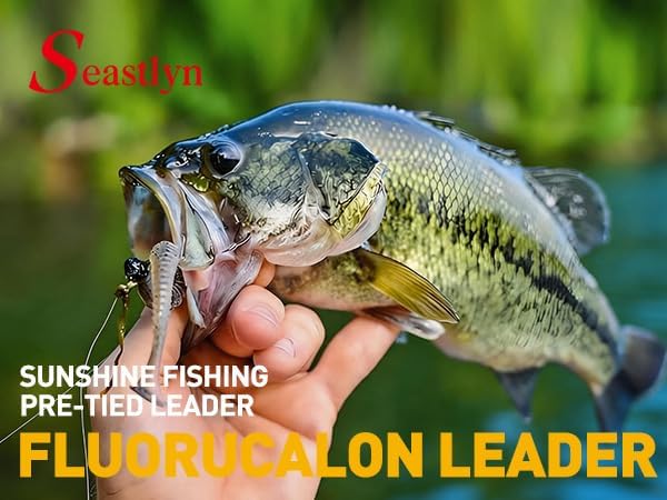 3 Packs Pre-Tied Loop Fly Fishing Tapered Leader Fluorocarbon 7.5FT 9FT 12FT 0X 1X 2X 3X 4X 5X 6X 7X 8LB-26LB