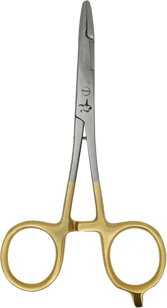 Kingfisher Fishing Accessory Fly Fishing Scissor Clamp Forcept Hemostat for Fly Fishing Hook Removal, Straight