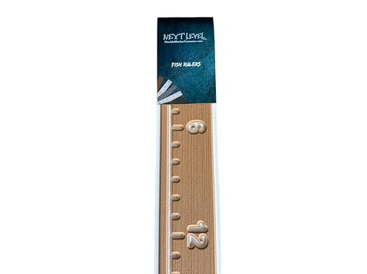 | Fish Ruler | SeaDek | 48 inch Fish Measurement Tool | Perfect for Boats and Kayaks | Mocha/White