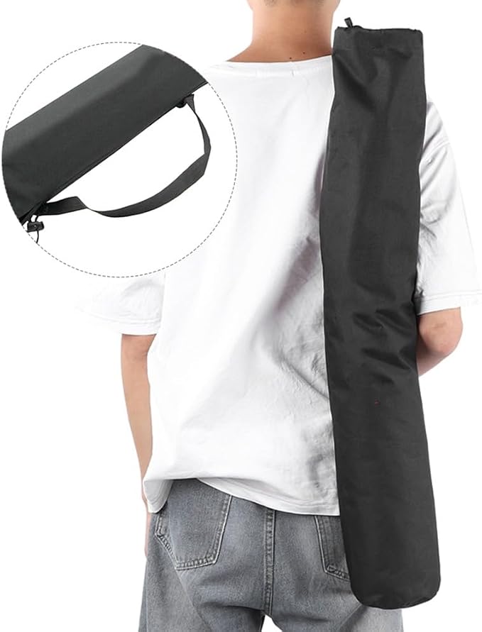 80cm Oxford Pole Storage Bag - Water proof Carrying Case with Shoulder Strap for Canopy Poles, Trekking Poles & Fishing Rods (31.5" Length, Black)‌