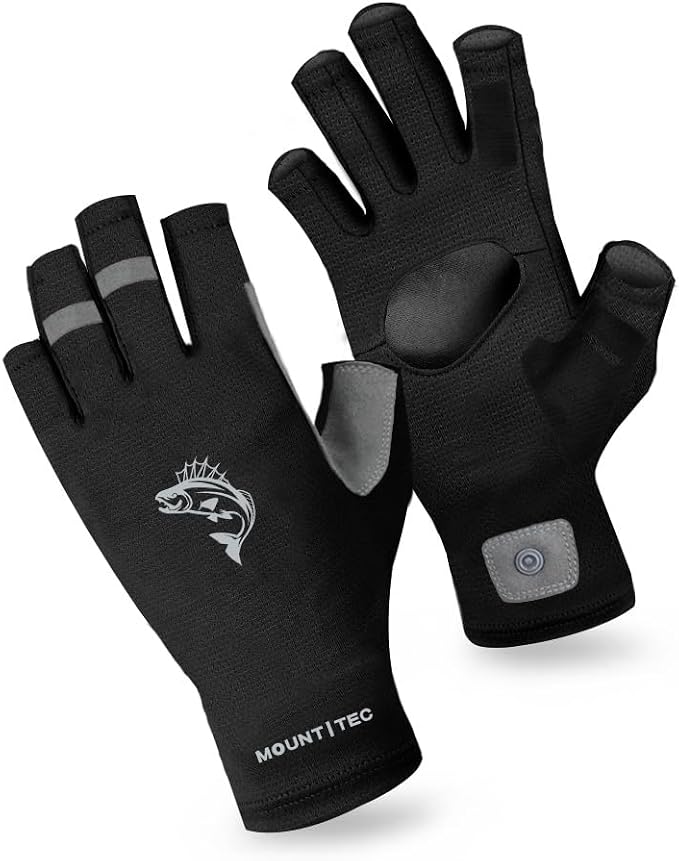 Unisex UV Protective Fingerless Gloves UPF 50+ Sun Glove for Outdoor Fishing Cycling Hiking Driving Kayaking