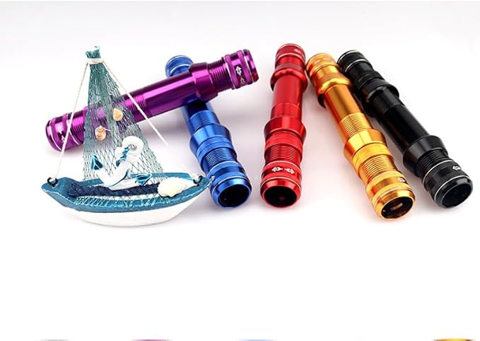 Aluminum Self-Locking Fishing Reel Seat Universal Adapter for Rod Building & Repair Fits 12-26mm Spinning, Casting & Fly Fishing Rods Multiple Colors