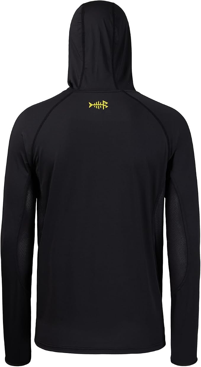 BASSDASH UPF 50+ Men’s Long Sleeve Fishing Shirt with Mask UV Neck Gaiter Hoodie