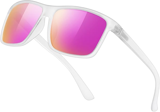 Sunglasses Men Polarized Sunglasses for Mens and Womens,Black Retro Sun Glasses Driving Fishing UV Protection