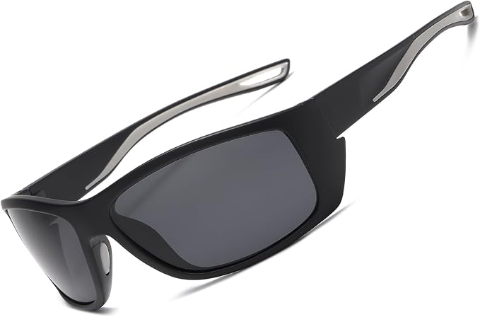 Polarized Sports Sunglasses for Men Women UV400 Protection Glasses Wrap Around Goggles for Driving Fishing Cycling