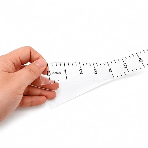 Fish Ruler Sticker 40 Inch, Transparent Fish Measuring Tape, Adhesive Fish Measuring Sticker, Adhesive Measuring Tape Fishing Boat Accessories for Boat Kayak Cooler Workbench