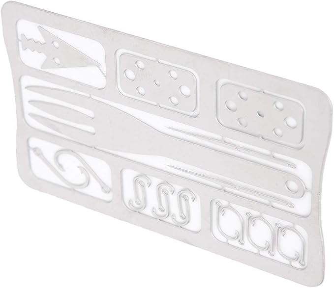 Fishing Multi Tool Survival Card Kit for Camping Emergency Fishing Gear