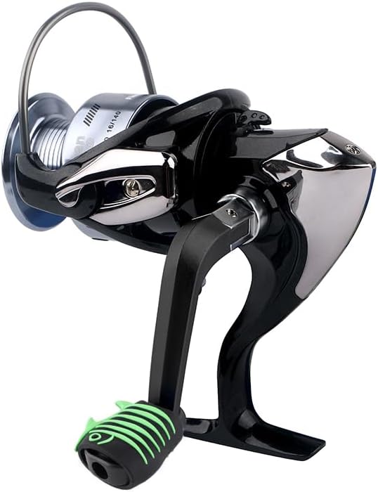 Fishing Reel Replacement Handle with Knob Covers, Spinning Casting Baitcaster Reel Grip Parts Universal Rocker Arm Non-Slip Rubber Sleeve