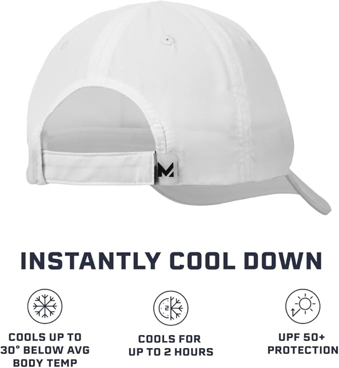 MISSION Cooling Performance Hat, Unstructured Low-Profile Adjustable Fit - UPF 50 - for Running, Workouts & Outdoors