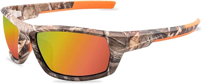 Polarized Camo Sunglasses for Men Women Fishing Sports Outdoor UV Protection Glasses
