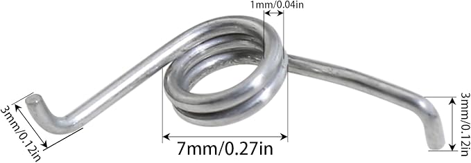 heyous 4PCS Stainless Steel Spinning Spring Fishing Reel Repair Part Fishing Accessories for Precise Tension and Torque Control