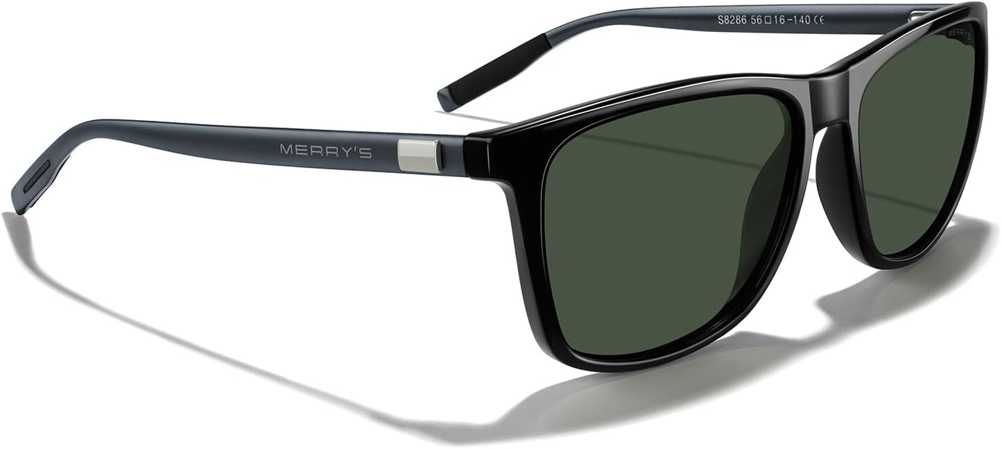 MERRY'S Unisex Polarized Aluminum Sunglasses Vintage Sun Glasses For Men/Women S8286