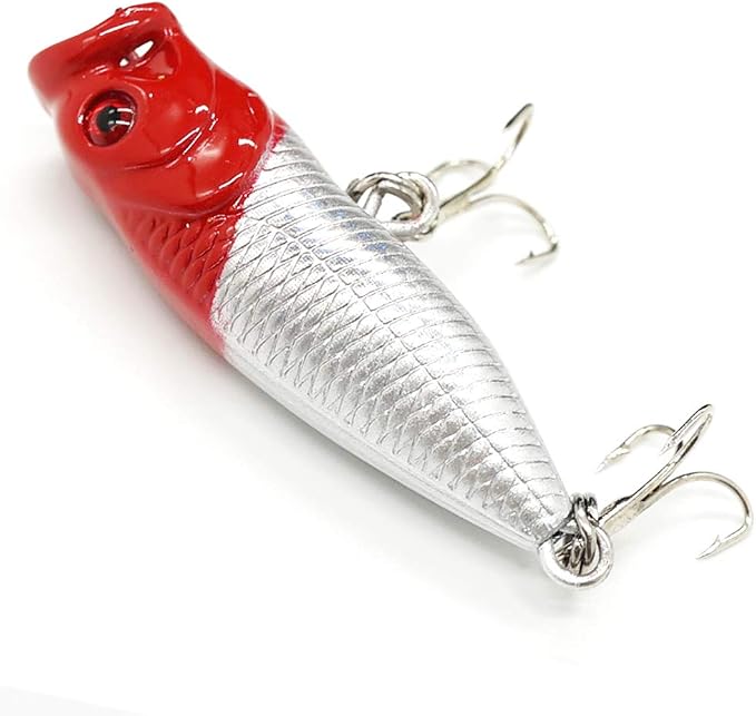 Seasky Fishing Plug Lures Micro Popper Topwater Trout Attack in Freshwater