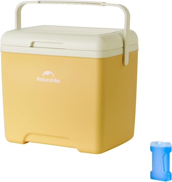 Naturehike 5.3/15/19 QT Hard Cooler, Insulated Ice Chest Box, Portable Ice Retention Cooler for Beach Camping Picnic Fishing Barbecue