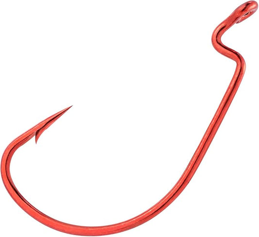 Dr.Fish EWG Hooks Bass Fishing Worm Hooks Extra Wide Gap Freshwater Fishing Carolina/Texas Rig
