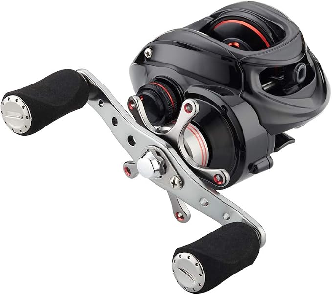 Fishdrops Baitcaster Reel Ultra-Light Baitcasting Fishing Reel, 7.0:1 Gear Ratio, 12.12LB Drag Magnetic Brake, Smooth 11+1BB, Freshwater & Saltwater and Affordable Low Profile Bait Caster Reel