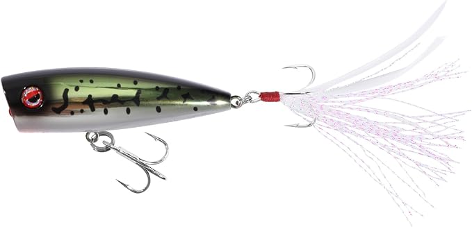LITTMA Bass Fishing Topwater Popper Lures - Effective Top Water Lures for Bass Anglers - Durable Design for Catching Trophy Bass with High-Performance Popping Action