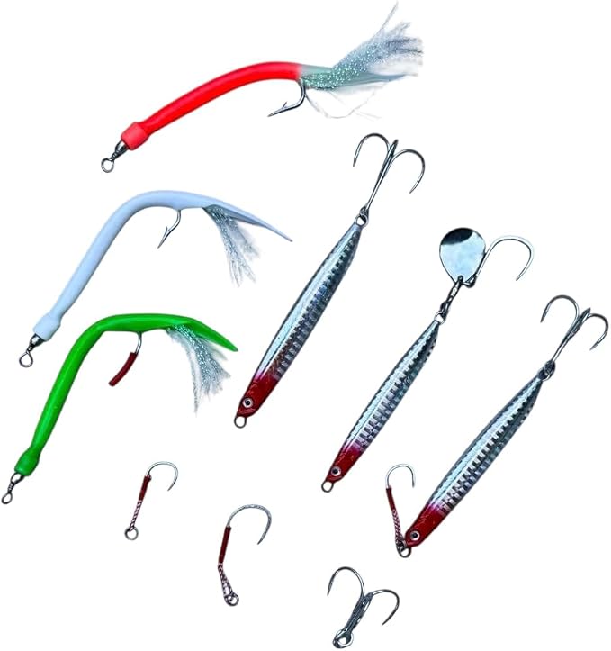 Saltwater Fishing Lures Fishing Jigs Fishing Spoons for Striped bass, Pompano, Spanish Mackerel ，Bluefish